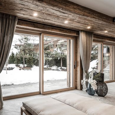 Porte alzanti scorrevoli Classic con maniglie Toulon nere