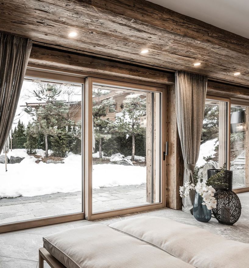 Hebe-Schiebetüren Classic mit Griff Toulon in schwarz