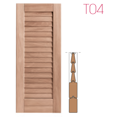 Holz-Jalousien Modell T04