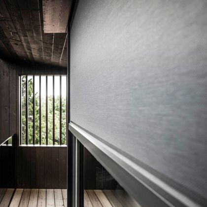 Tende oscurante con guida zip