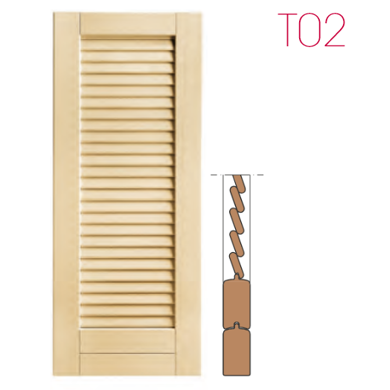 Holz-Jalousien Modell T02