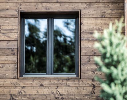 Holzfenster Topline 80 von außen